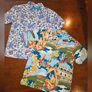 Tori Richard boys Hawaiian shirts (set of 2) size 8.